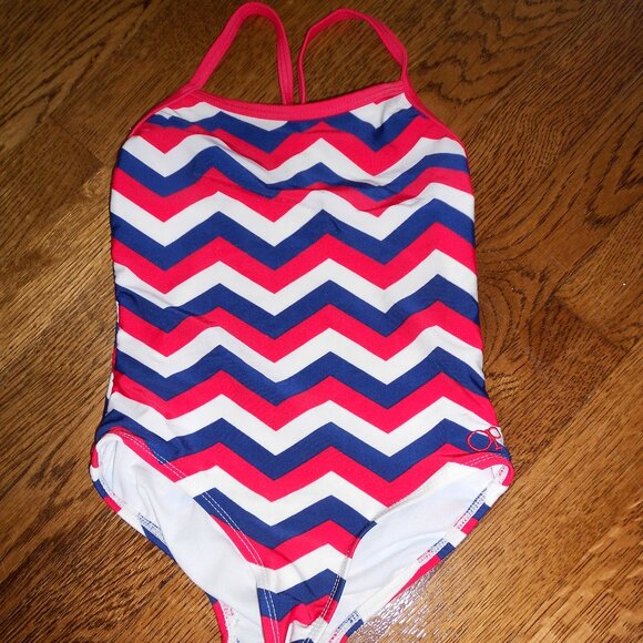 OP Red White and Blue One Piece Swimsuit - Picture 1 of 1